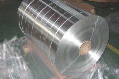 Edge deburred aluminum coil strip for transformer w