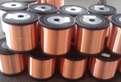 Enameled copper clad aluminum wire